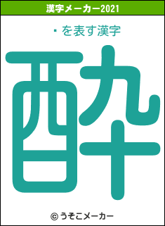 ͧの2021年の漢字メーカー結果