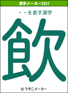 ͭƷの2021年の漢字メーカー結果