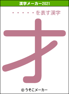͵���๾の2021年の漢字メーカー結果