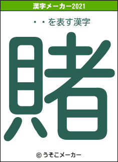 ͺꤢの2021年の漢字メーカー結果