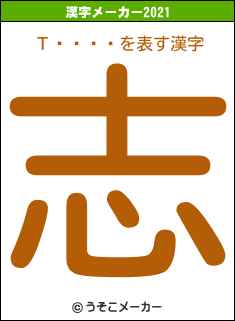 ΤäͥåȾの2021年の漢字メーカー結果