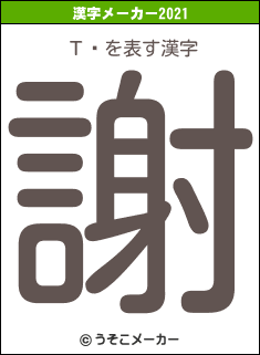 Τɤの2021年の漢字メーカー結果