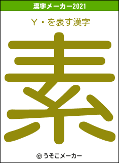 Υޥの2021年の漢字メーカー結果
