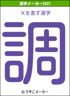 Χの2021年の漢字メーカー結果