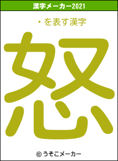 ϡの2021年の漢字メーカー結果