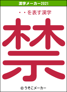 Ϫսの2021年の漢字メーカー結果