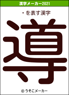 ϰの2021年の漢字メーカー結果