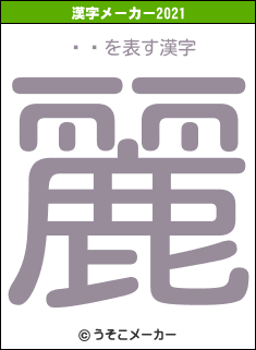 Ͼϻの2021年の漢字メーカー結果