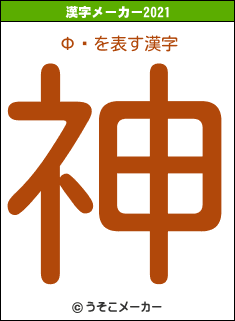 Фꤨの2021年の漢字メーカー結果