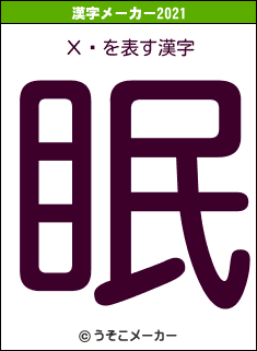 Хꥺの2021年の漢字メーカー結果