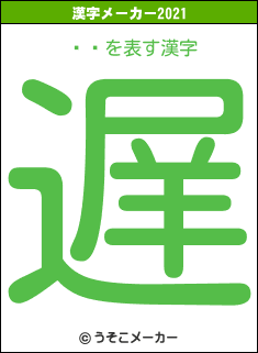 ѧܧの2021年の漢字メーカー結果