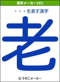 Ҷ꤫ͤの2021年の漢字メーカー結果