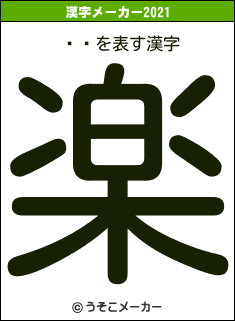 ӡŷの2021年の漢字メーカー結果
