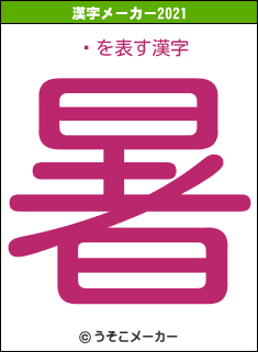ӥの2021年の漢字メーカー結果