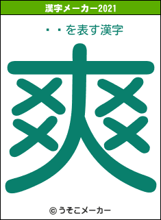 ӱɻの2021年の漢字メーカー結果