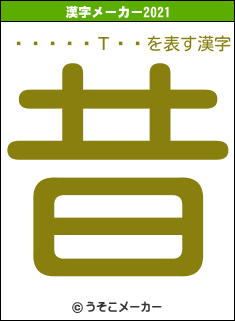 Ԥ󤯤ΤҤĤの2021年の漢字メーカー結果