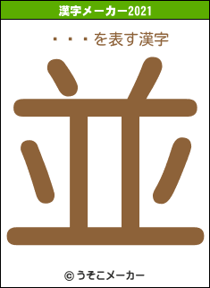 ԥ꥿ڰの2021年の漢字メーカー結果