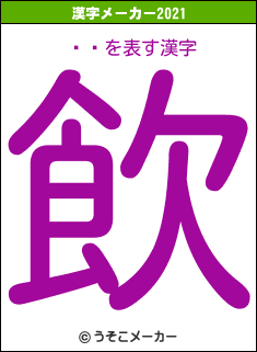 դȯの2021年の漢字メーカー結果