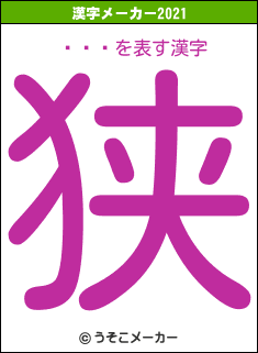 յʸƲの2021年の漢字メーカー結果