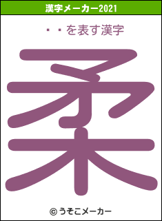 ոߤの2021年の漢字メーカー結果