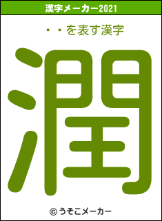 ִʿの2021年の漢字メーカー結果