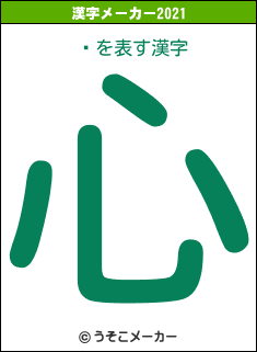 פの2021年の漢字メーカー結果