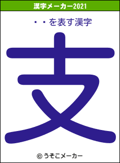 ١줤の2021年の漢字メーカー結果