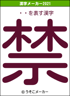 ٱ˨の2021年の漢字メーカー結果