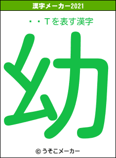 ڤߤΤの2021年の漢字メーカー結果