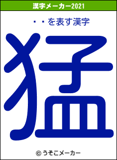 ڲǷの2021年の漢字メーカー結果