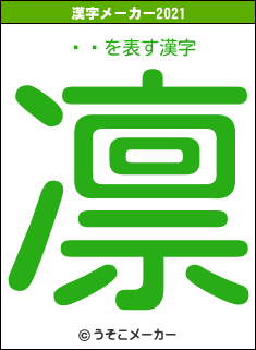 ڲͮの2021年の漢字メーカー結果