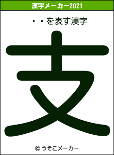 ڵܤの2021年の漢字メーカー結果