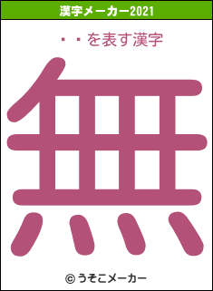 ڷİの2021年の漢字メーカー結果