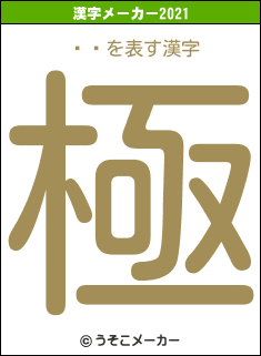 ڸϺの2021年の漢字メーカー結果