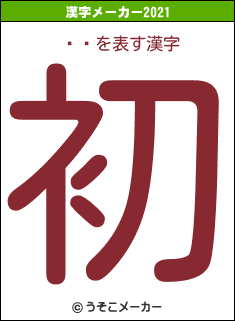 ں̻の2021年の漢字メーカー結果