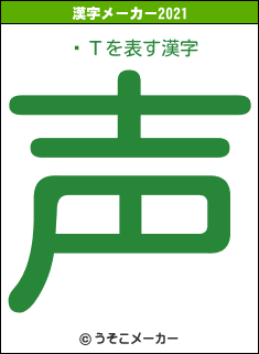 ۤΤの2021年の漢字メーカー結果