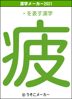 ܥの2021年の漢字メーカー結果