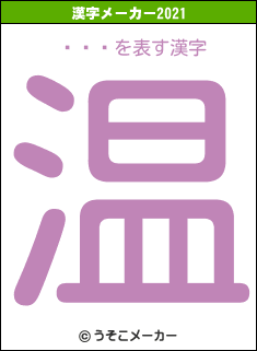 ܲҤǤの2021年の漢字メーカー結果
