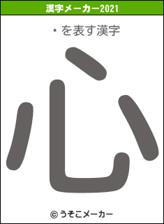ܲの2021年の漢字メーカー結果