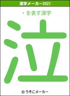 ܶの2021年の漢字メーカー結果