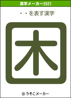 ܹϺの2021年の漢字メーカー結果