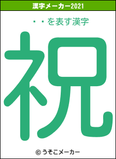 ݤդの2021年の漢字メーカー結果