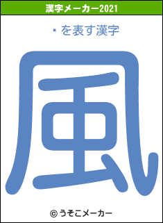 ݻの2021年の漢字メーカー結果