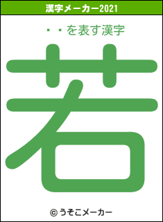 ޤߤの2021年の漢字メーカー結果