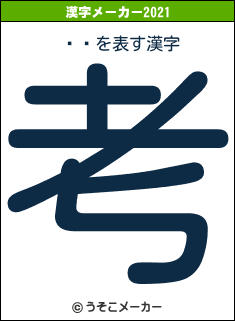 ޥꥨの2021年の漢字メーカー結果