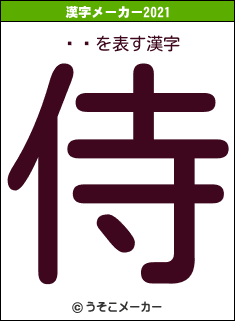 ߤԡの2021年の漢字メーカー結果