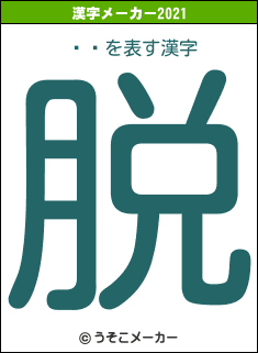 ߤޥの2021年の漢字メーカー結果
