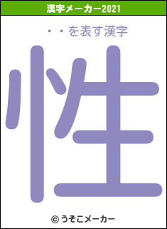 ߤ䤶の2021年の漢字メーカー結果