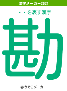 ߥ߲の2021年の漢字メーカー結果