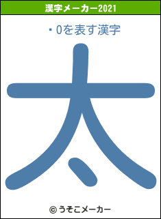 ߥOの2021年の漢字メーカー結果